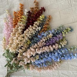 Decorative Flowers 114CM Artificial Wisteria Arbor No. 2 Wedding Condole Flower El Lobby Wall Decoration Silk