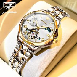 Wristwatches JSDUN 8937 Top Elegant Women's Watch High Quality Waterproof Automatic Mechanical Tungsten Steel Women