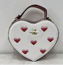 Women's Bag Cute Heart-Moving Striped Messenger Bags New Presbyopic Love Box Women's Bag Wallets Coin Purses