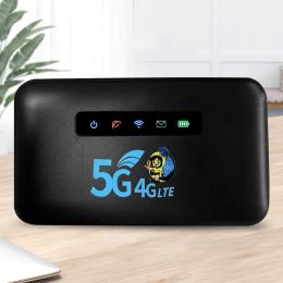 Routers 5G/4G Pocket Wireless WiFi Router Portable Mobile WiFi Hotspot CAT4 150Mbps WiFi Mobile Router 2600mAh with SIM Card Slot