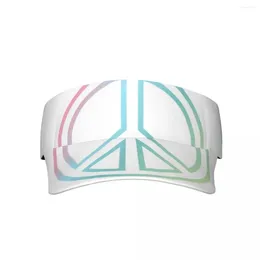 Berets Peace Empty Top Visor Cap Women Sunscreen Hats Man Snapback Adjustable For Running Tennis Golf Unisex