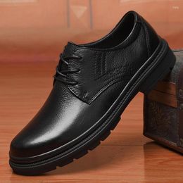Dress Shoes WAERTA Men Casual Genuine Leather Business Luxury Quality Comfortable Inside Handmade Fashion Driving Flats