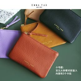 Purses Emma YAO women's leather wallet case mini wallet card holder hot sales coin purses & holders