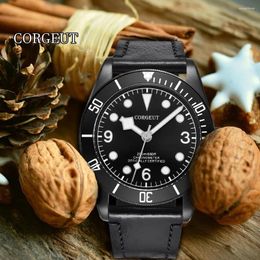 Wristwatches 41mm Highend Luxury Leisure Sapphire Automatic Mechanical Watch For Man Dual Time Zone 100m Waterproof Date Mans