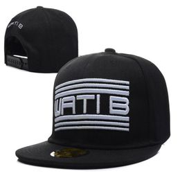 Whole WATIB snapback hats WATI B cap in black red blue men women039s classic sports baseball hats snapbacks 8733496