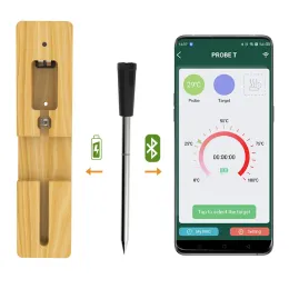 Slippers Wireless Meat Thermometer Remote Digital Kitchen Cooking Food Meat Tools Smart Digital Bluetooth Barbecue Thermometer