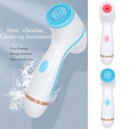 Scrubbers Cleansing Brush Sonic Nu Face Spin Brush Set Gaanica Facial Spa System for Skin Deep Cleaning Remove Blackhead Device Sonic Nu