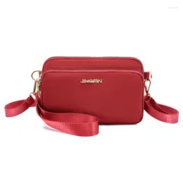 Shoulder Bags Zipper Handbag Ladies Casual Clutch Coin Purse Card Key Money Bag Nylon Girl Wallet Messenger