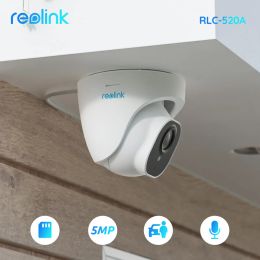Control Reolink Poe Ip Camera 5mp Super Hd Night Vision Smart Person/vehicle Detection Outdoor Dome Home Video Surveillance Rlc520a