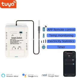 Control Smart Life Wifi Temperature Switches 16a Smart Thermostat Realtime Energy Comsuptiom Monitoring with Rf433 Alexa Compatible