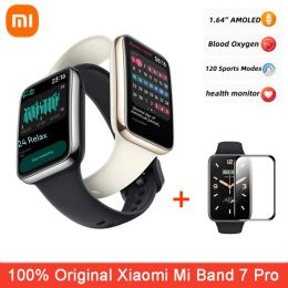 Wristbands Global version New Xiaomi Mi Band 7 Pro With GPS Smart Bracelet Screen Blood Oxygen Fitness Traker Waterproof Free shipping