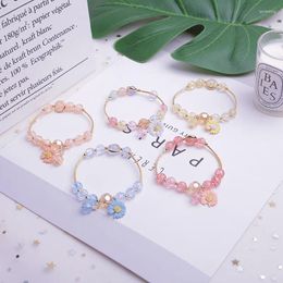 Charm Bracelets Fashion Flower Bracelet Elegant Girl Student Party Lady Dinner Ball Jewelry Anniversary Birthday Gift