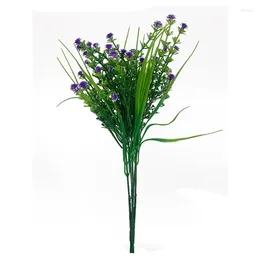 Decorative Flowers 1Bunch Artificial Baby's Breath Fake Greenery Plants For Indoor Outside House Garden Office Wedding Decor