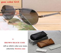 New Brand Design Flat top Alloy Frame Sunglasses Men Fashion Fishing Drive Polarised Glasses High Quality Goggles6954841
