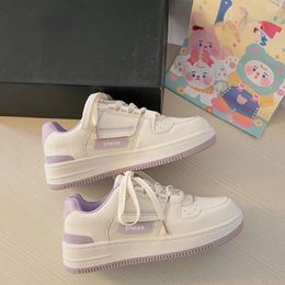 Casual Shoes Vintage Purple Platform Sneakers Women White Sports Flats Vulcanize Korean Designer Spring Summer Tennis Female