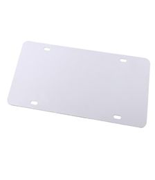 Personalised Decoration Sublimation Blank 4 Hole Metal Licence Plate Creative Heat Transfer DIY Gift Party Supplies6267451