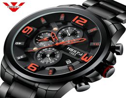 NIBOSI Unique Design Men Wristwatch Wide Big Dial Casual Quartz Watch Business Male Sport Watch Men Creative Relogio Masculino2924808