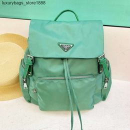 P Family 2024 Spring/autumn New Backpack Nylon Lightweight Fashion Versatile Large Capacity Casual Small Group Womens Bag