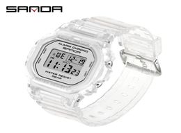 Sanda Fashion Sport Frauen transparente Strap -LED Digitaluhr Ladies Electronic Watch Reloj Mujer Relogio Feminino 2009 2012772224304