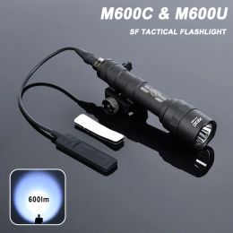 Scopes Surefir M600 M600C M600U M300 Wadsn Tactical Airsoft Powerful Flashlight Fit 20mm Rail Scout Rifle Weapon Hunting Gun LED Light