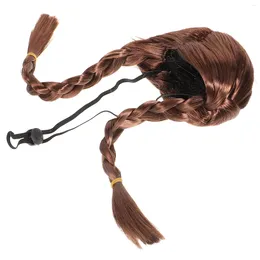 Dog Apparel Pet Cat Wigs Braided Cats Party Favors Hat Headpiece Hair Hairpiece Kitten Dogs Headdress