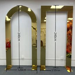 Party Decoration Stainless Steel Background Frame Wedding Po Props Outdoor Flower Arch Welcome Sign Stand Backdrops Rack