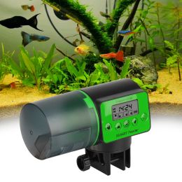 Feeder Lcd Display 2 in 1 Manual and Smart Adjustable Automatic Fish Feeder Aquarium Timer Feeder Digital Fish Tank 200ml