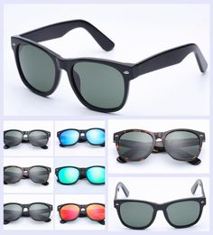 fashion vintage sunglasses mens driving sun glasses new style farer quality real glass lenses des lunettes de soleil with lea1515265