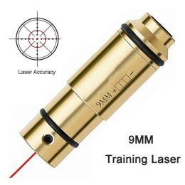 Scopes Tactical Training Laser Bullet 9mm Bore Sight Cal for Dry Firing Training 380acp 40s&w Hunting Red Dot Laser Training Bore Sight