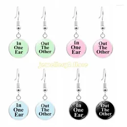 Dangle Earrings Convenient Left Ear Entry Right Letter Rings Stylish Charm C9GF