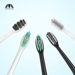 Heads Sarmocare 4 pcs/8pcs/lot Toothbrushes Head for S100 and S200 Ultrasonic Sonic Electric Toothbrush Fit Electric Toothbrushes Head