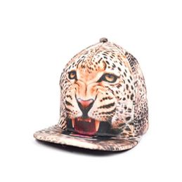 Stand Focus 3D Leopard Print Trucker Cap Baseball Basketball Sports Ball Unisex Hat Biker Fashion Animal Spring Summer7486772
