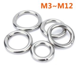 Accessories 304 Stainless Steel Circle Ring Solid Welded Ocircle Rust Ring Iron Ring Pet Pull Ring Fishing Net Pull Ring Hang Steel Ring