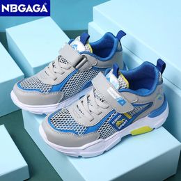 Summer Single Net Breathable Boys Sport Shoes Children Sneakers Rubber Leisure Trainers Casual Kids 240416