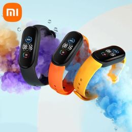 Wristbands Xiaomi Mi Band 5 Globale version Smart Armband AMOLED Bildschirm Smartband Fitness Traker Bluetooth Sport Wasserdichte Band