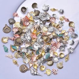 Charms 30/50/100pcs Random Mix Vintage Ocean Shell Charm Pendant For Jewellery Making Diy Necklace Bracelet Keychain Handmade Accessories