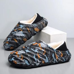 Slippers Eva Slipper Men's Men Fashion Cotton Shoes Platform Personality Plus Velvet Thickening Designed Mans Footwear Style