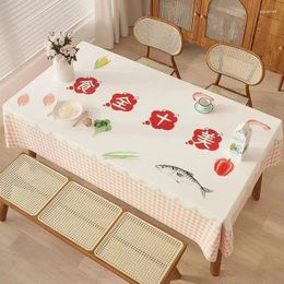 Table Cloth A57gourmet Animal Print Waterproof And Oil-proof Disposable Tablecloth Anti-scalding Square Coffee Mat Pick-up