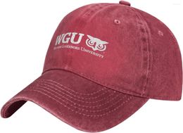 Ball Caps Western Governors University Logo Hat Adjustable Baseball Cap Cotton Cowboy Fashionable For Man Woman