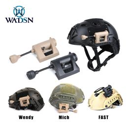 Helmets Wadsn Tactical Tec Charge Pro Mpls Helmet Light Red Green White Ir 4 Modes Hunting Task Light Airsoft Headlamp with 4 Rail Mount