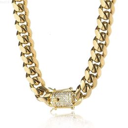 Hip Hop Jewellery Rapper Moissanite Gold Chain Real 14k Solid Gold Miami Cuban Link Chain