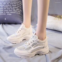 Casual Shoes Women's 2024 Mesh Vulcanize Brand Breathable Women Sneakers Platform Lace Up Ladies