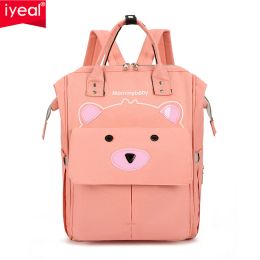 Bags Mommy Bag Cute Little Bear Fashion Multi functional Mother Baby Bag Oxford Cloth Large Capacity Outgoing Women's Backpack