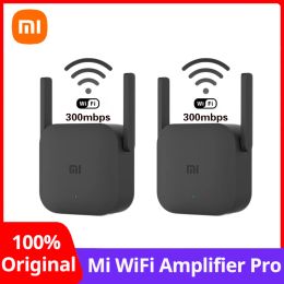 Routers Xiaomi Mi WiFi Range Extender Pro Signal Booster Wifi Power Amplifier Router 300M Mi Amplifier Network Expander Router Extender