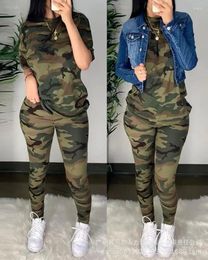 Women's Two Piece Pants Womens Pant Sets Camouflage Leisure Tie Dye Printed Suit For Women