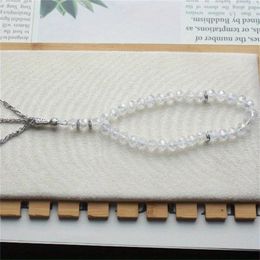 Strand Fashions Classic Originality Crystal Glass 33-pearls Muslim Hui Elastic Bracelet Suitable For Lie Fallow Parties Womens