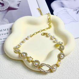 Designer Necklaces Pearl Choker Chain Vintage Pendant Necklace Women Jewellery Accessories Couple Gift