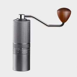 2024 Professional Manual Coffee Grinder Portable 5 Core 6 7 Espresso CNC Stainless Steel Mill Household 240416