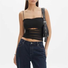 Women's Tanks Camis Xingqing y2k Cami Top Women Summer Solid Color/Floral Print Spaghetti Strap Slveless Tanks 2000s Aesthetic Clothing Strtwear Y240420