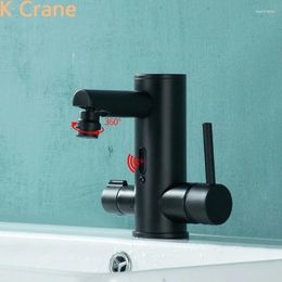 Bathroom Sink Faucets Basin Touchless Faucet Cold Mixer Infrared Motion Sensor Tap 360 Degree Swivel Rotation Nozzle Copper